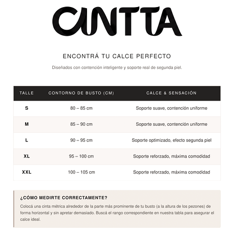 Cintta Esencial Segunda Piel